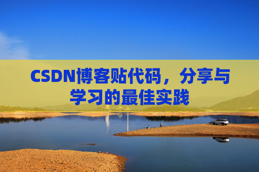 CSDN博客贴代码，分享与学习的最佳实践